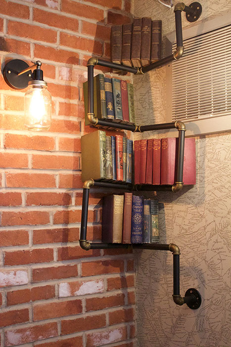 Pipe Book Shelf