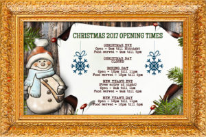 Christmas opening times